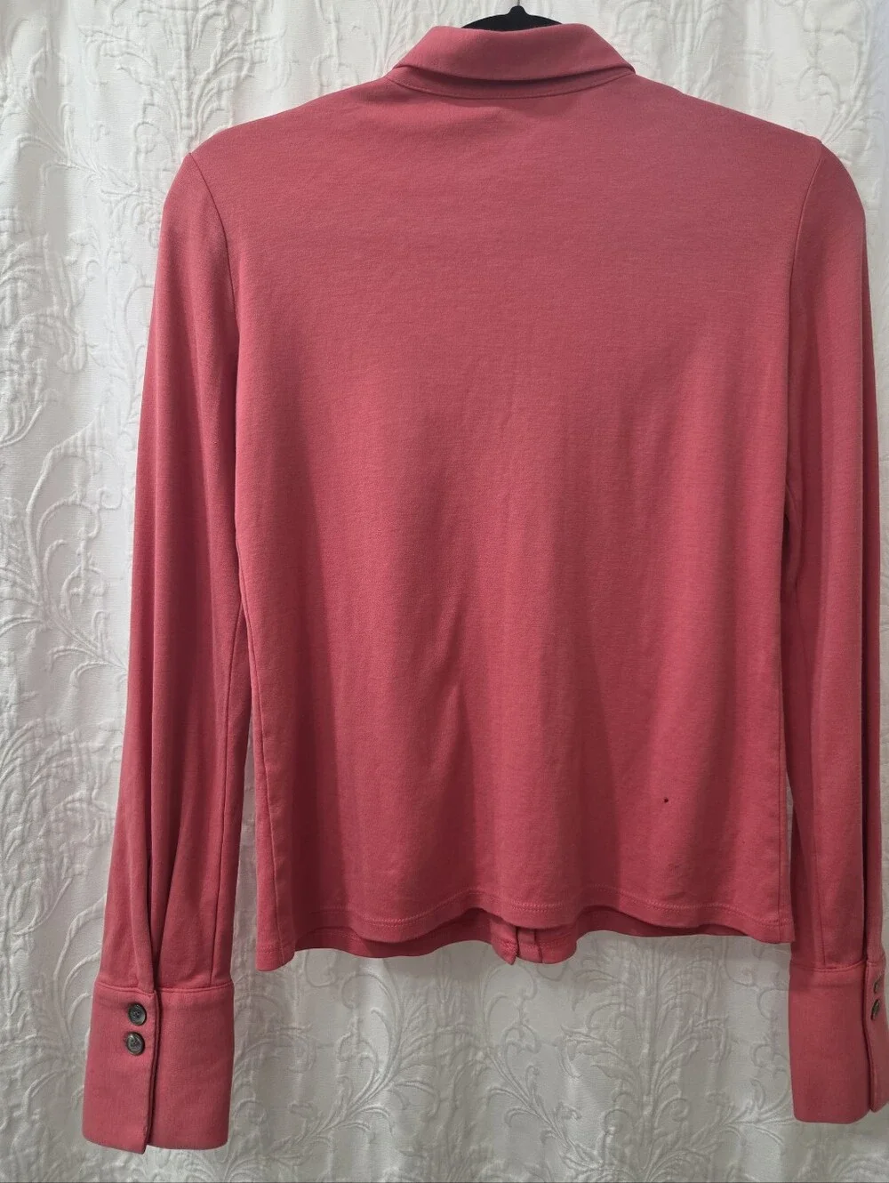 J. Crew Pink Long-Sleeve Button-Up Top Size XS/S
